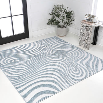 Maribo Abstract Groovy Striped Area Rug